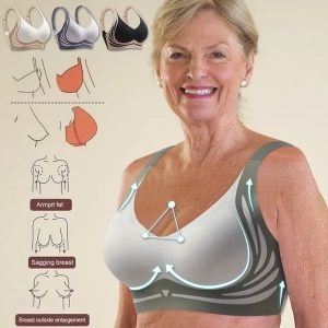 Super Gather Bra | Wireless PushUp Bra No Sagging Breasts