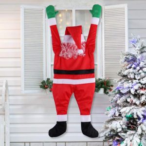 Santa Claus Climbs The Wall Christmas Decoration