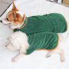 Microfiber Absorbent Pet Bathrobe With Waist-Wrapped