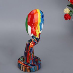 Vibrantvisage - Colorful Face Statue