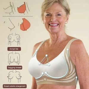 Super Gather Bra | Wireless PushUp Bra No Sagging Breasts