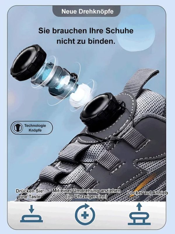 Rotating Button Safety Work Shoes