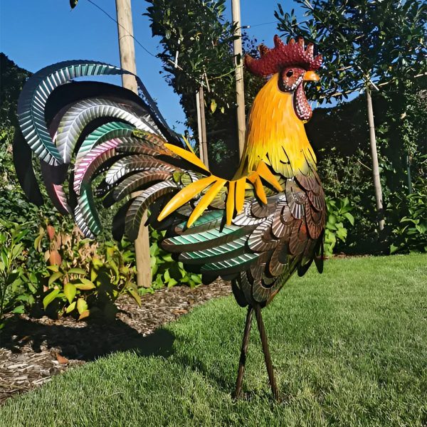 Garden Decoration Iron Rooster