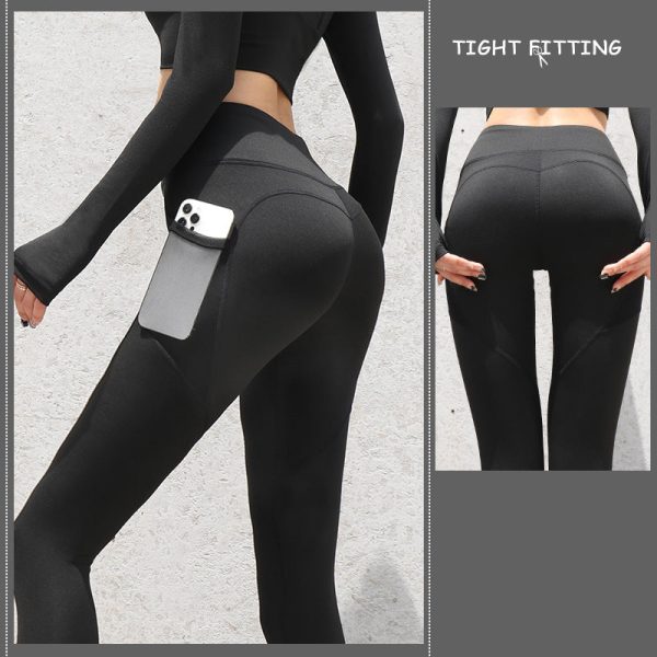 Gym Sport Seamless Yoga Leggings With Pockets