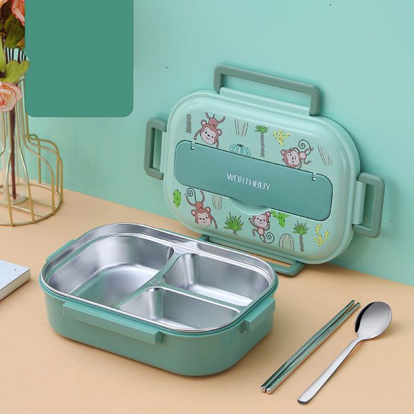 Stainless Steel Portable Thermal Insulation Compartment Lunch Box