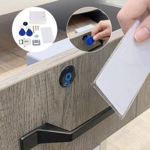 Electronic Lock - Wooden Drawer Cabinet