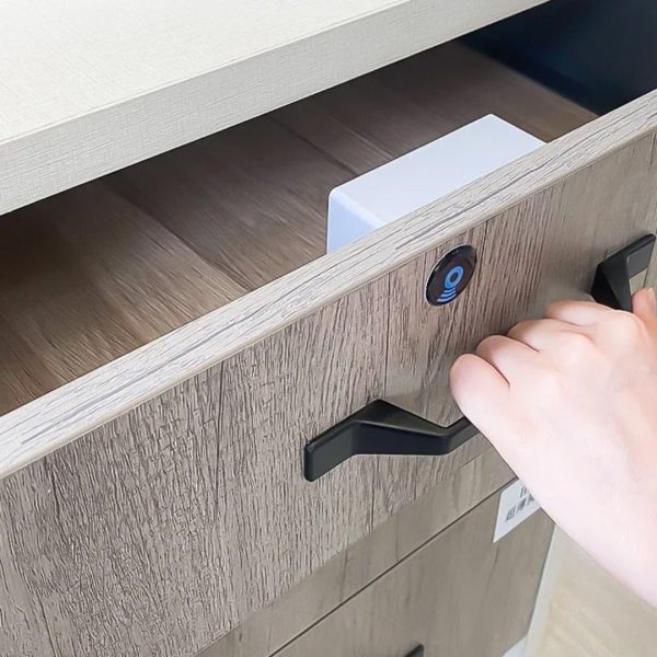 Electronic Lock - Wooden Drawer Cabinet