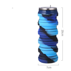 Silicone Folding Sports Water Bottle