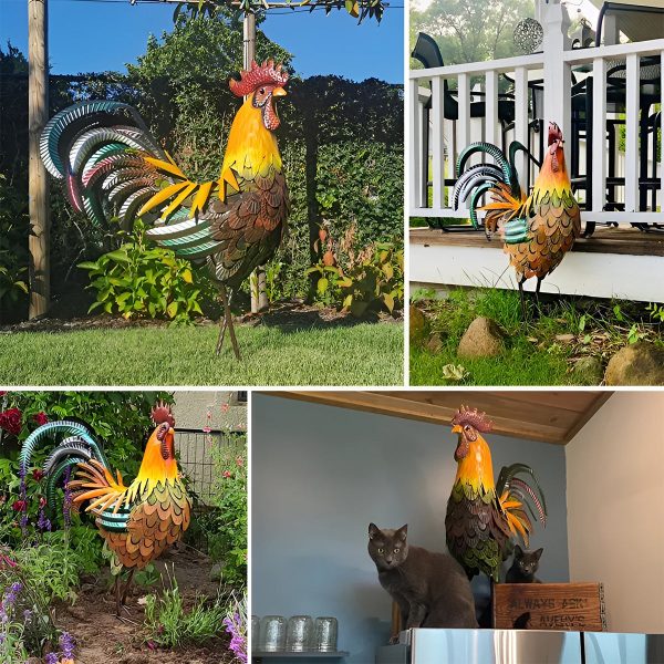 Garden Decoration Iron Rooster