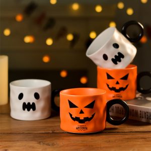 Hallowen Pumpkin Ceramic Mug