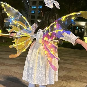 Electric Butterfly Elf Wings With Glowing Lights