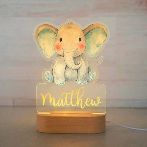 Personalized Colorful Nightlight | Animals