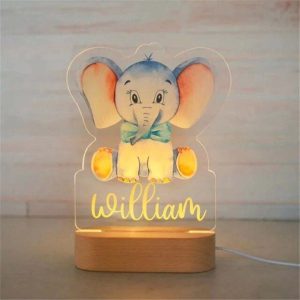 Personalized Colorful Nightlight | Animals