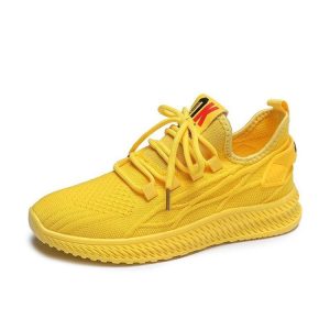 High Platform Sneakers Breathable Mesh Comfort Casual