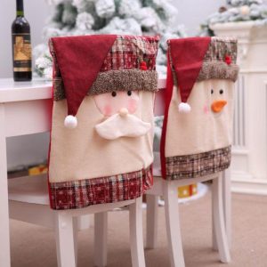 High Quality Christmas Chairs Set Christmas Goods Table Decorated Christmas Hat