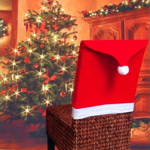 High Quality Christmas Chairs Set Christmas Goods Table Decorated Christmas Hat