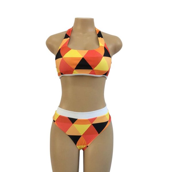 High Waist Vintage Bikini Set Swimsuit