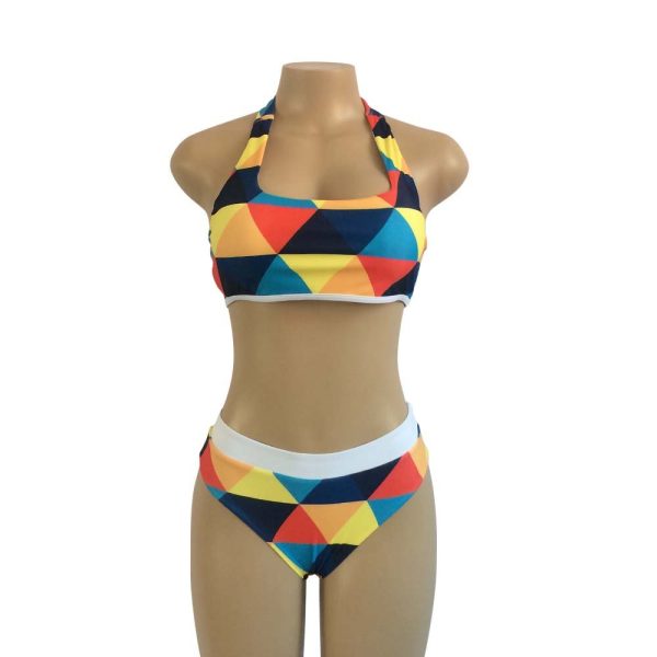 High Waist Vintage Bikini Set Swimsuit