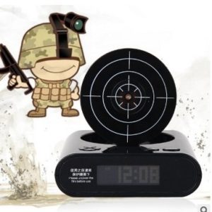 Hit The Alarm Clock Shooting Toy Alarm Clock Lazy Alarm Mute Difficult To Up