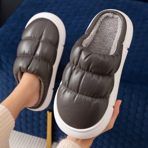 Home Slippers Soft Waterproof Non-Slip Shoes Winter