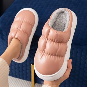 Home Slippers Soft Waterproof Non-Slip Shoes Winter