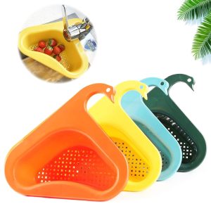 Household Sink Hanging Fruit And Vegetable Filter Water Drain Basket Kitchen Dry And Wet Separation Drain Basket