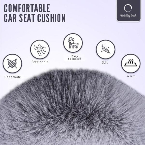 Plush Car Seat Cushion