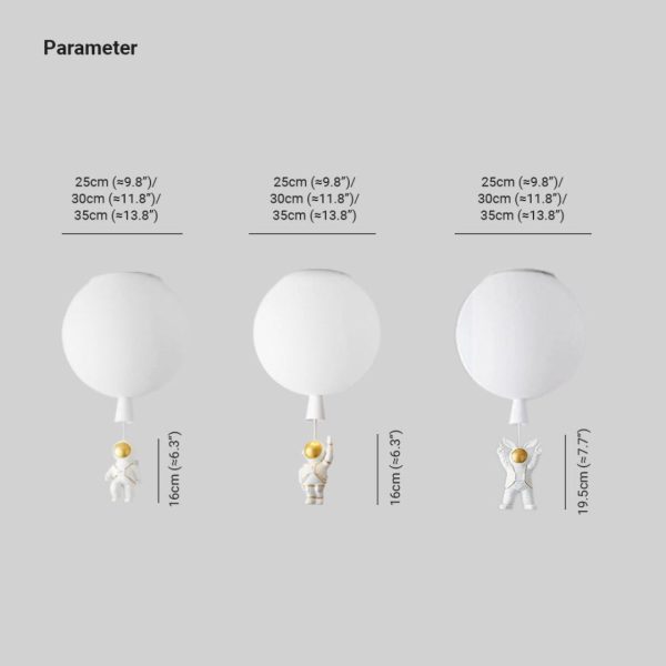 Fateh Modern Moon/Astronauts Led Ceiling Lamp