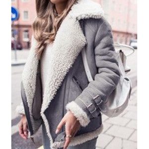 Jacket Women Coat Cotton Lambswool Autumn Jacket