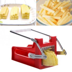 Kitchen Gadgets Blades Potato Chopper Stainless French Fries Slicer