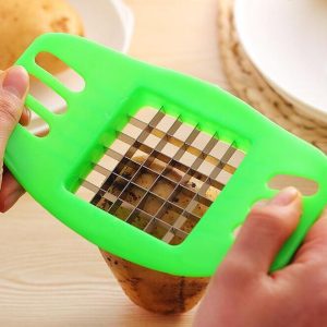 Kitchen Gadgets Blades Potato Chopper Stainless French Fries Slicer