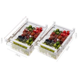 Kitchen Organizer Adjustable Kitchen Refrigerator Storage Rack