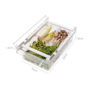 Kitchen Organizer Adjustable Kitchen Refrigerator Storage Rack