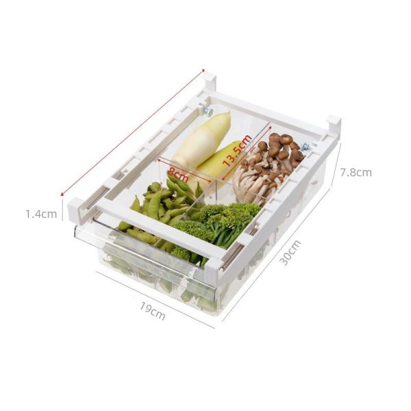 Kitchen Organizer Adjustable Kitchen Refrigerator Storage Rack