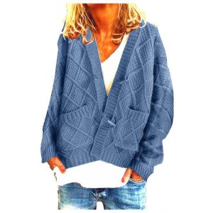 Ladies Personality Knit Sweater Loose Cardigan Jacket