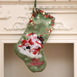 Large Christmas Gift Candy Stocking Ornament