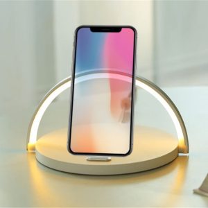 Led Rainbow Light Mobile Phone Holder Wireless Charger