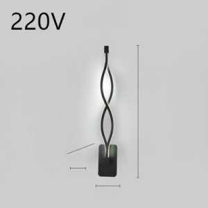 Led Wall Lamp Nordic Minimalist Bedroom Bedside Lamp