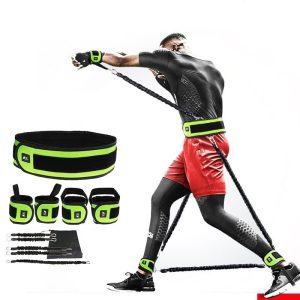 Leg Squat Boxing Combat Training Resistance Bands Fitness Combat Fighting Resistance Force Agility Workout