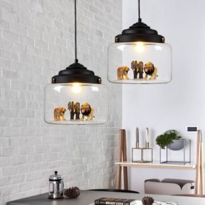 Little Zoo | Pendant Lamp With Glass Shade