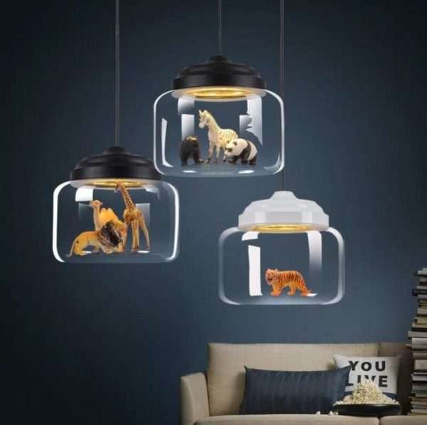 Little Zoo | Pendant Lamp With Glass Shade