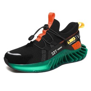 Low-Top Round Toe Injection Shoes Sports Daily Sneakers