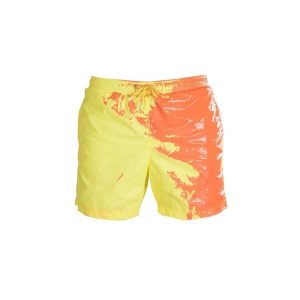 Magical Change Color Beach Shorts Summer Men Swimming Trunks Quick Dry