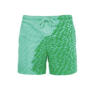 Magical Change Color Beach Shorts Summer Men Swimming Trunks Quick Dry