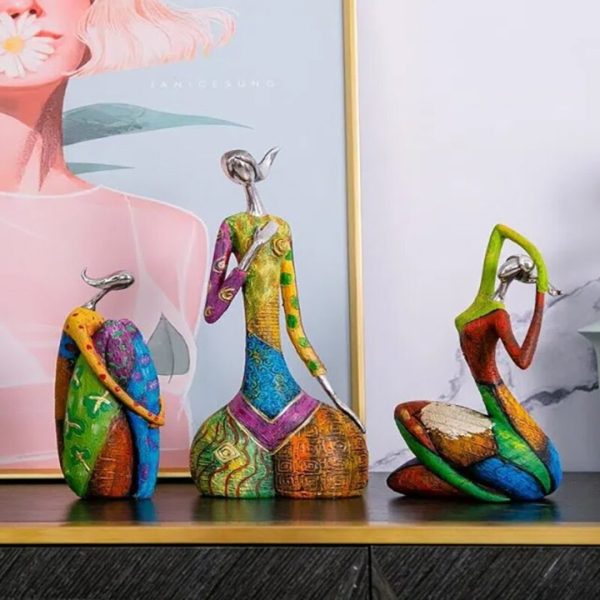 Colorful Abstract Figurine