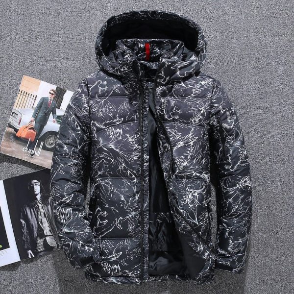 Men'S Down Jacket Trend Thickened Cold-Proof