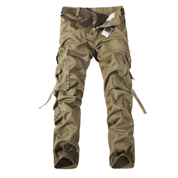 Men'S Multi-Pocket Cargo Pants Washed Cargo Pants