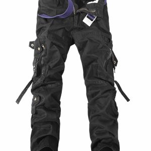 Men'S Multi-Pocket Cargo Pants Washed Cargo Pants