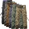 Men'S Multi-Pocket Cargo Pants Washed Cargo Pants