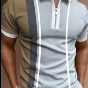 Men'S Polo Shirt Printed Short Sleeve T-Shirt Top